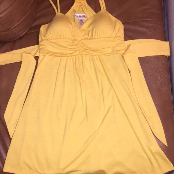 Belle Du Jour Dresses & Skirts - Belle du Jour empire waist tie back mini dress size Small